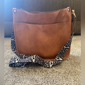Vegan leather cross body purse